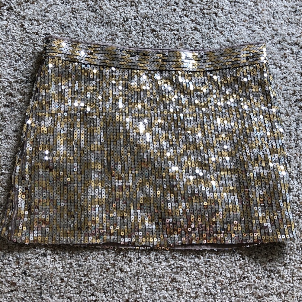 A&F sequin mini skirt
